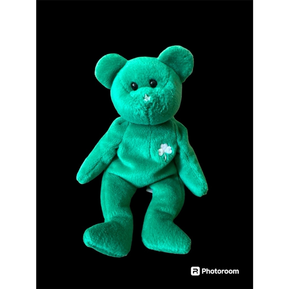 Ty Beanie Baby Erin Green Plush Stuffed Animal
